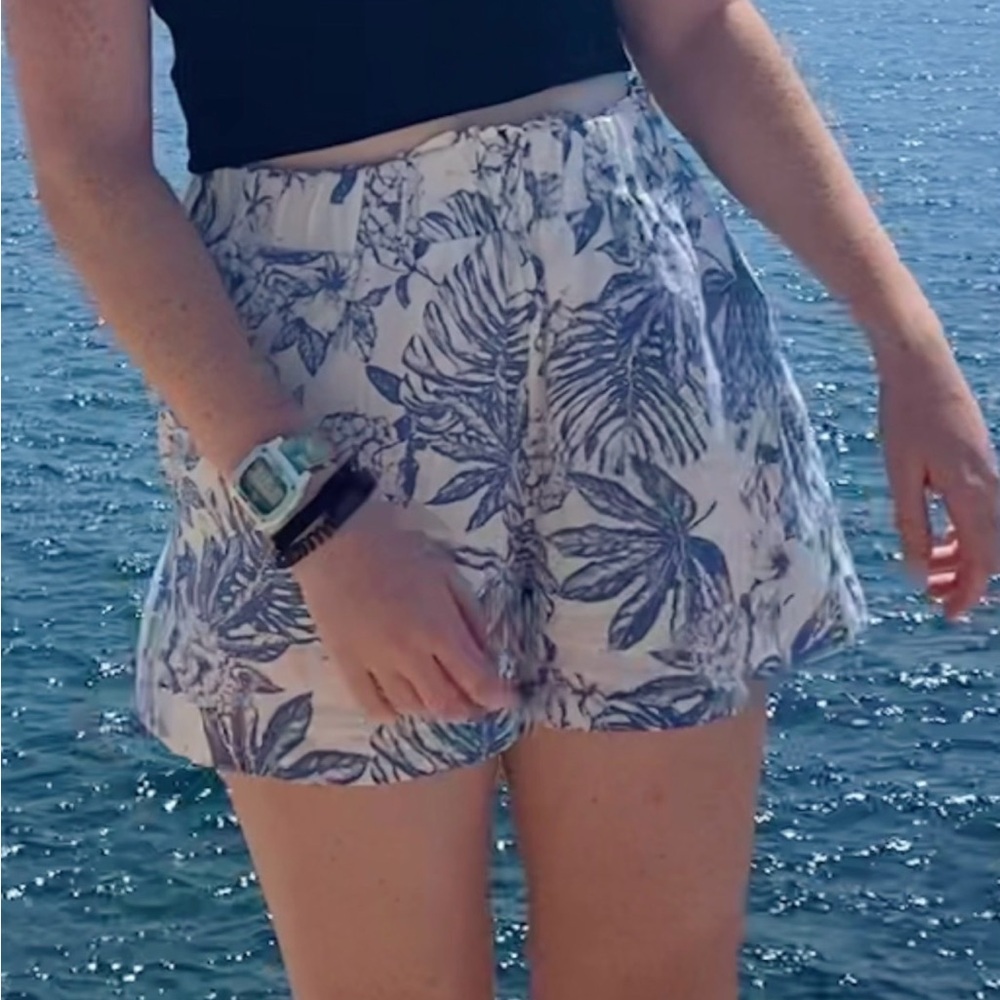 🫐3 for $15🫐 Panama Jack Blue and White High Waist Women's Shorts